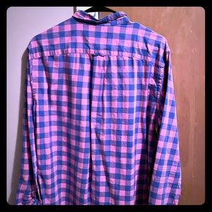 American Eagle Men Button Up Pink Medium